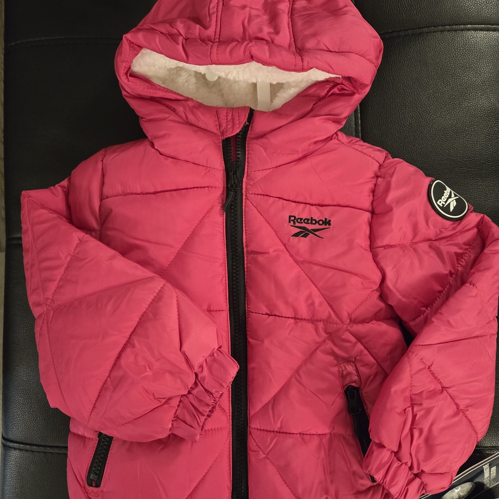 Reebok Pink Puffer Jacket